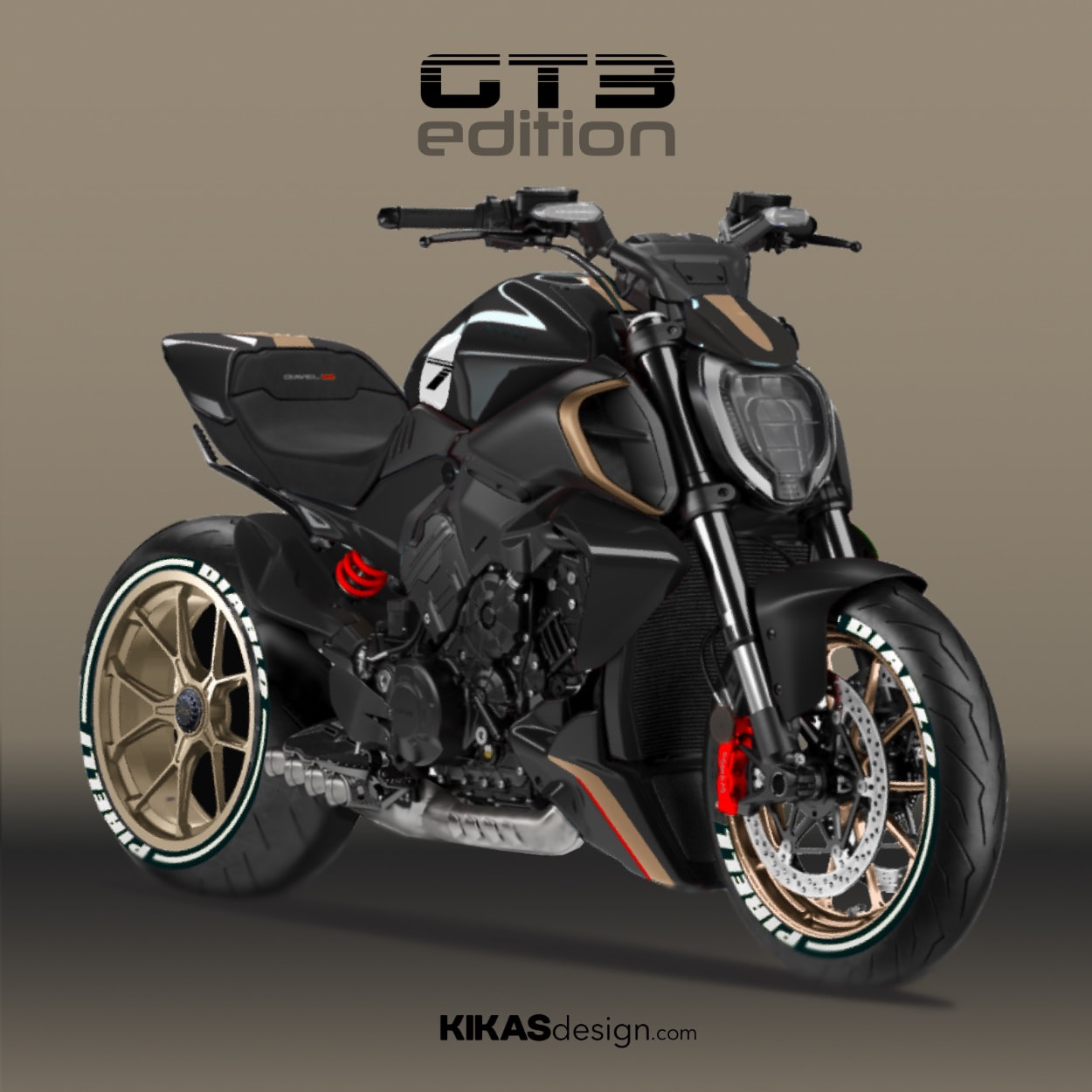 D+ Ducati Diavel V4 custom design by KikasDesign