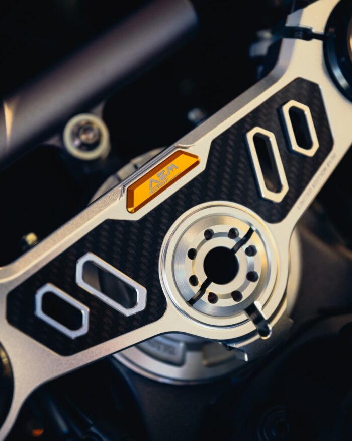 AEM Factory Triple Clamp Carbon