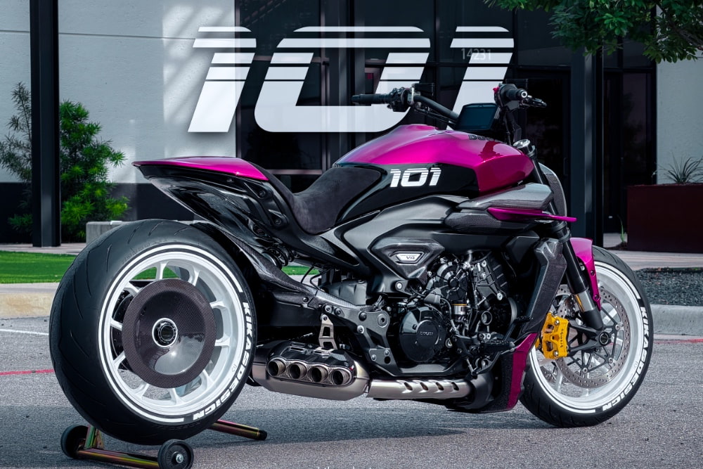 Ducati XDiavel V4 Custom by KikasDesign finished in Lamborghini Viola Bast Gallery